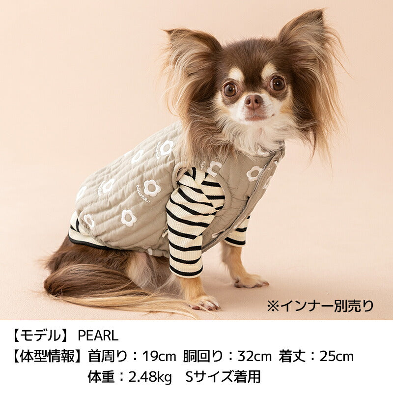 花柄刺しゅうアウター XS/S/M/L/XL/XXL TINOTITO -ティノティート- 犬服 ドッグウェア TT26AW tt261493