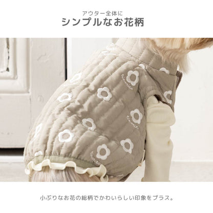 花柄刺しゅうアウター XS/S/M/L/XL/XXL TINOTITO -ティノティート- 犬服 ドッグウェア TT26AW tt261493