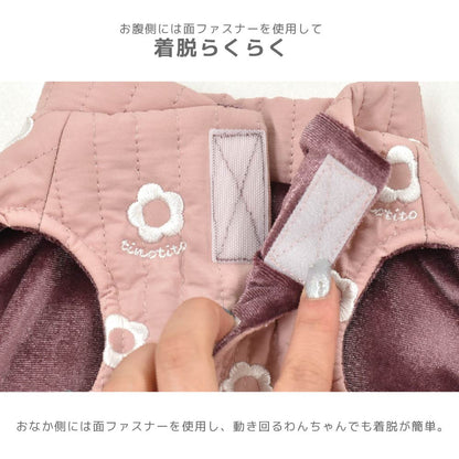 花柄刺しゅうアウター XS/S/M/L/XL/XXL TINOTITO -ティノティート- 犬服 ドッグウェア TT26AW tt261493