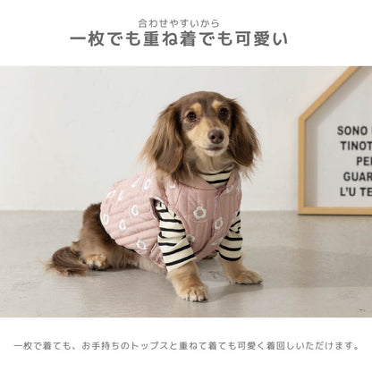 花柄刺しゅうアウター XS/S/M/L/XL/XXL TINOTITO -ティノティート- 犬服 ドッグウェア TT26AW tt261493