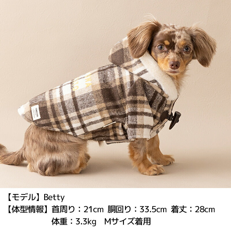 チェックボアアウター XS/S/M/L/XL/XXL TINOTITO -ティノティート- 犬服 ドッグウェア TT26AW tt261494