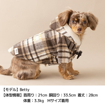 チェックボアアウター XS/S/M/L/XL/XXL TINOTITO -ティノティート- 犬服 ドッグウェア TT26AW tt261494