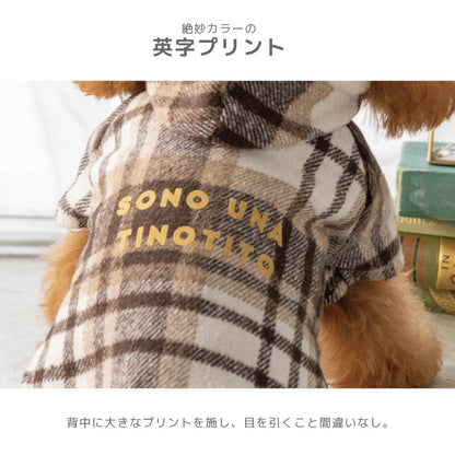 チェックボアアウター XS/S/M/L/XL/XXL TINOTITO -ティノティート- 犬服 ドッグウェア TT26AW tt261494