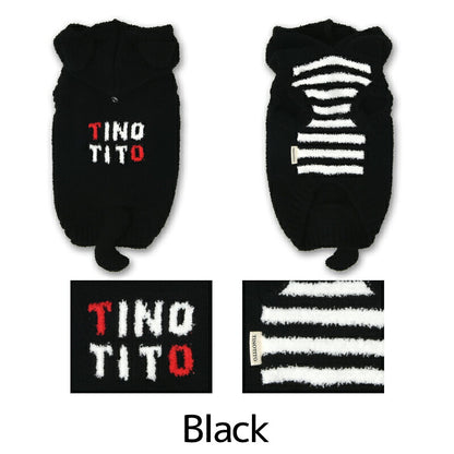 黒猫マシュマロニット XS/S/M/L/XL/XXL TINOTITO -ティノティート- ハロウィン 犬服 ドッグウェア TT26AW tt261496
