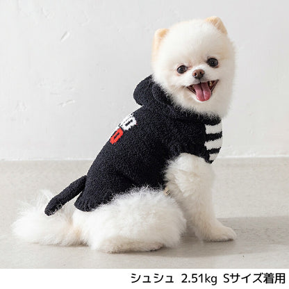 黒猫マシュマロニット XS/S/M/L/XL/XXL TINOTITO -ティノティート- ハロウィン 犬服 ドッグウェア TT26AW tt261496