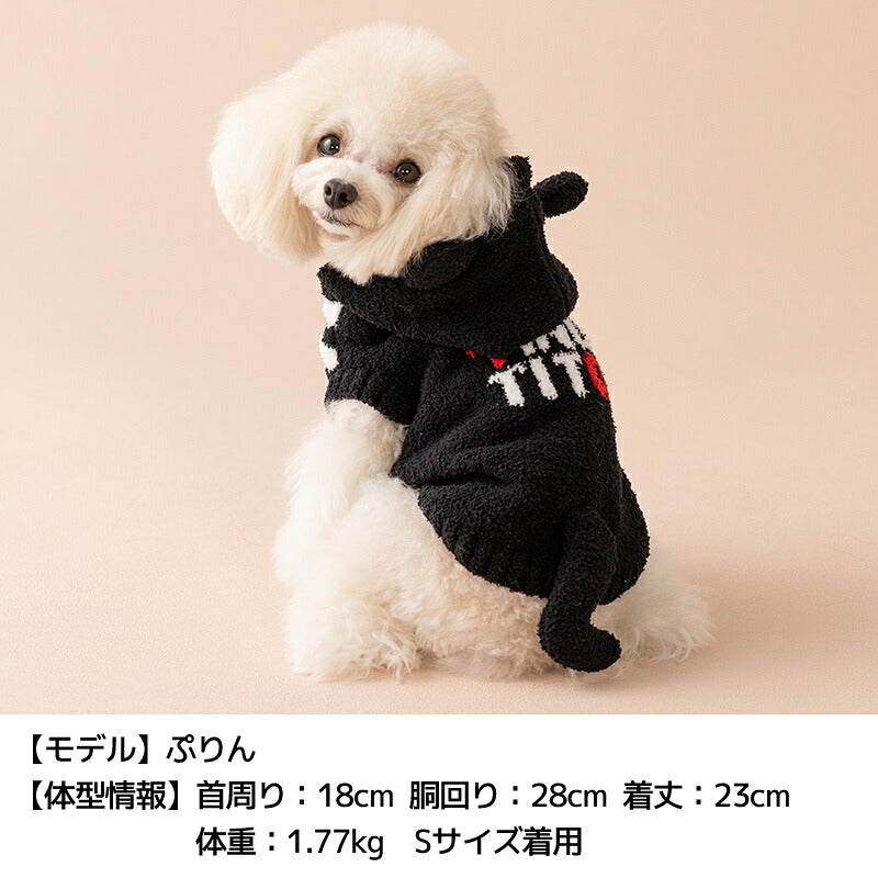 黒猫マシュマロニット XS/S/M/L/XL/XXL TINOTITO -ティノティート- ハロウィン 犬服 ドッグウェア TT26AW tt261496