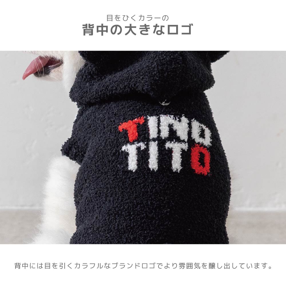 黒猫マシュマロニット XS/S/M/L/XL/XXL TINOTITO -ティノティート- ハロウィン 犬服 ドッグウェア TT26AW tt261496