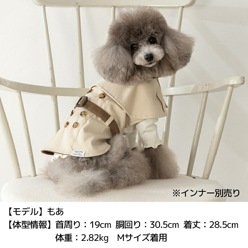 ケープ風アウター XS/S/M/L/XL/XXL TINOTITO -ティノティート- 重ね着ＯＫ 犬服 ドッグウェア TT26AW tt261498
