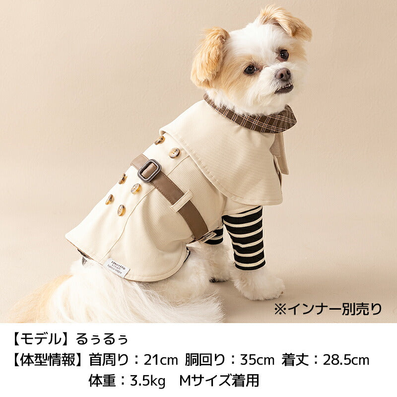 ケープ風アウター XS/S/M/L/XL/XXL TINOTITO -ティノティート- 重ね着ＯＫ 犬服 ドッグウェア TT26AW tt261498