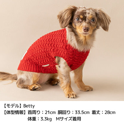 シンプルラメニット XS/S/M/L/XL/XXL TINOTITO -ティノティート- クリスマス 犬服 ドッグウェア TT26AW tt261499