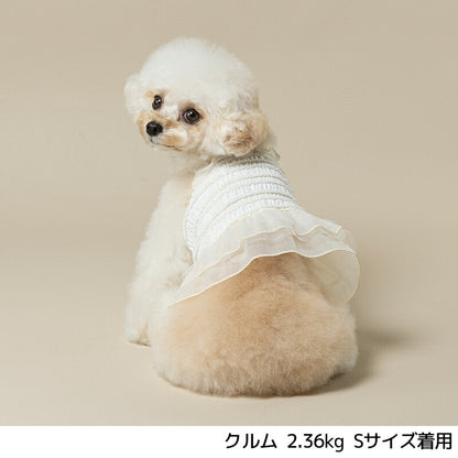 シフォンフリルワンピ XS/S/M/L/XL/XXL Un TouTou -アントゥトゥ- 犬用 UT25SS ut251014