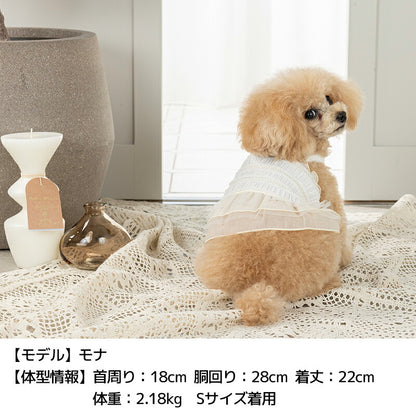 シフォンフリルワンピ XS/S/M/L/XL/XXL Un TouTou -アントゥトゥ- 犬用 UT25SS ut251014