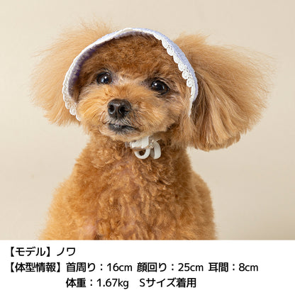 きらきらストーンレース帽子 S/M/L Un TouTou -アントゥトゥ- 犬用 UT25SS ut252022