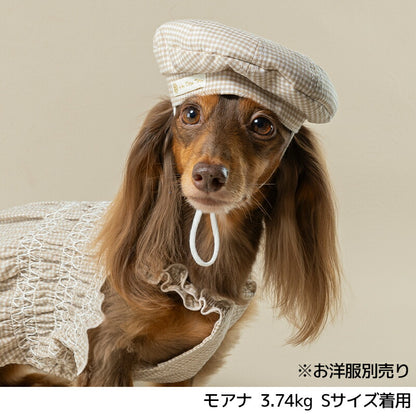 ギンガムチェック柄帽子 S/M/L Un TouTou -アントゥトゥ- 犬用 UT25SS ut252023