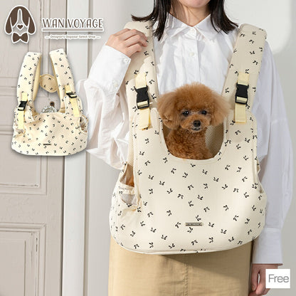 リボン柄スリングバッグ F Un TouTou -アントゥトゥ- 犬用 UT25SS ut258040