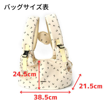 リボン柄スリングバッグ F Un TouTou -アントゥトゥ- 犬用 UT25SS ut258040