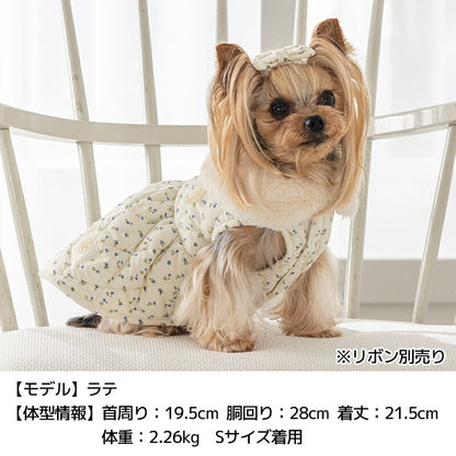 ファー付きワンピアウター XS/S/M/L/XL/XXL/DS/DM Un TouTou -アントゥトゥ- 犬服 ドッグウェア UT25AW ut251062