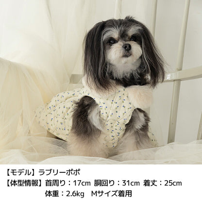 ファー付きワンピアウター XS/S/M/L/XL/XXL/DS/DM Un TouTou -アントゥトゥ- 犬服 ドッグウェア UT25AW ut251062