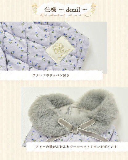 ファー付きワンピアウター XS/S/M/L/XL/XXL/DS/DM Un TouTou -アントゥトゥ- 犬服 ドッグウェア UT25AW ut251062