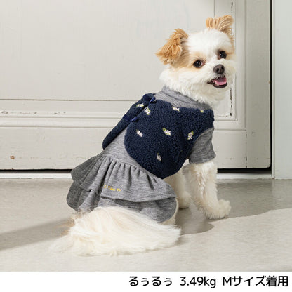 ボアベストワンピ XS/S/M/L/XL/XXL Un TouTou -アントゥトゥ- 犬服 ドッグウェア UT25AW ut251066
