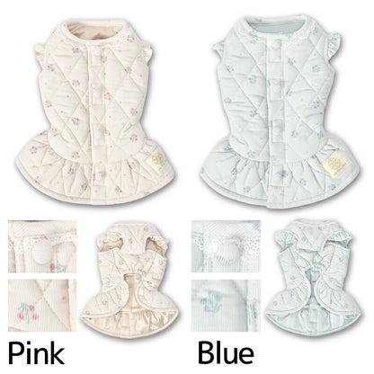 キルトワンピアウター XS/S/M/L/XL/XXL/DS/DM Un TouTou -アントゥトゥ- 犬服 ドッグウェア UT25AW ut251071