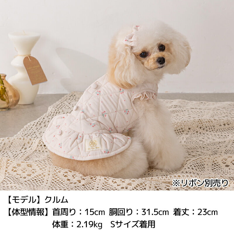 キルトワンピアウター XS/S/M/L/XL/XXL/DS/DM Un TouTou -アントゥトゥ- 犬服 ドッグウェア UT25AW ut251071