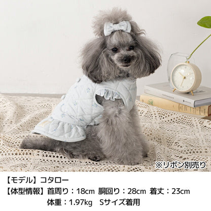 キルトワンピアウター XS/S/M/L/XL/XXL/DS/DM Un TouTou -アントゥトゥ- 犬服 ドッグウェア UT25AW ut251071