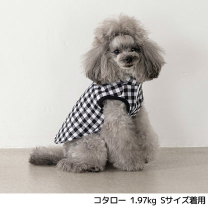 ギンガムチェック中綿アウター XS/S/M/L/XL/XXL/DS/DM Un TouTou -アントゥトゥ- 犬服 ドッグウェア UT25AW ut251075