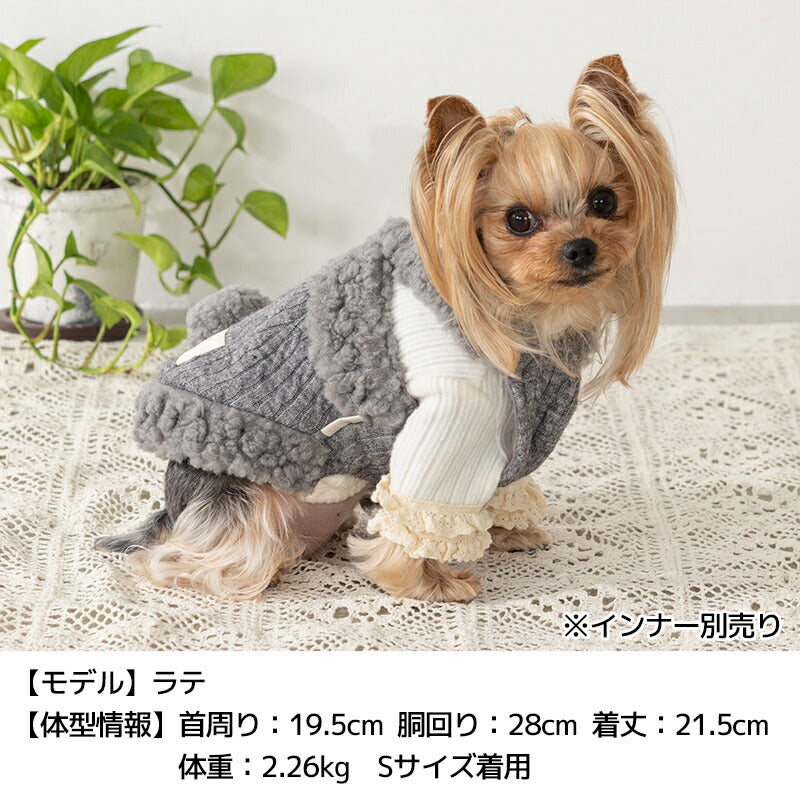 しっぽ付きサロペット XS/S/M/L/XL/XXL/DS/DM Un TouTou -アントゥトゥ- 犬服 ドッグウェア UT25AW ut251076