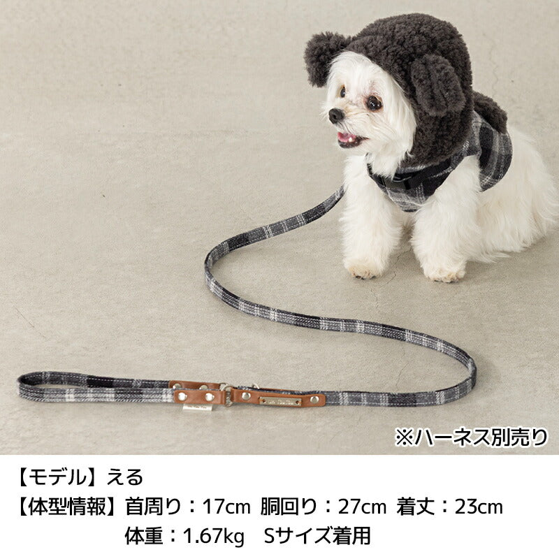 チェック柄リード S/M Un TouTou -アントゥトゥ- 犬用 UT25AW ut259082