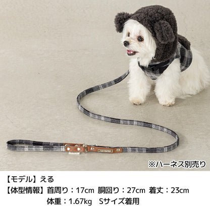 チェック柄リード S/M Un TouTou -アントゥトゥ- 犬用 UT25AW ut259082