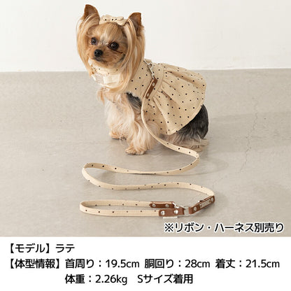 ドット柄リード S/M Un TouTou -アントゥトゥ- 犬用 UT25AW ut259087