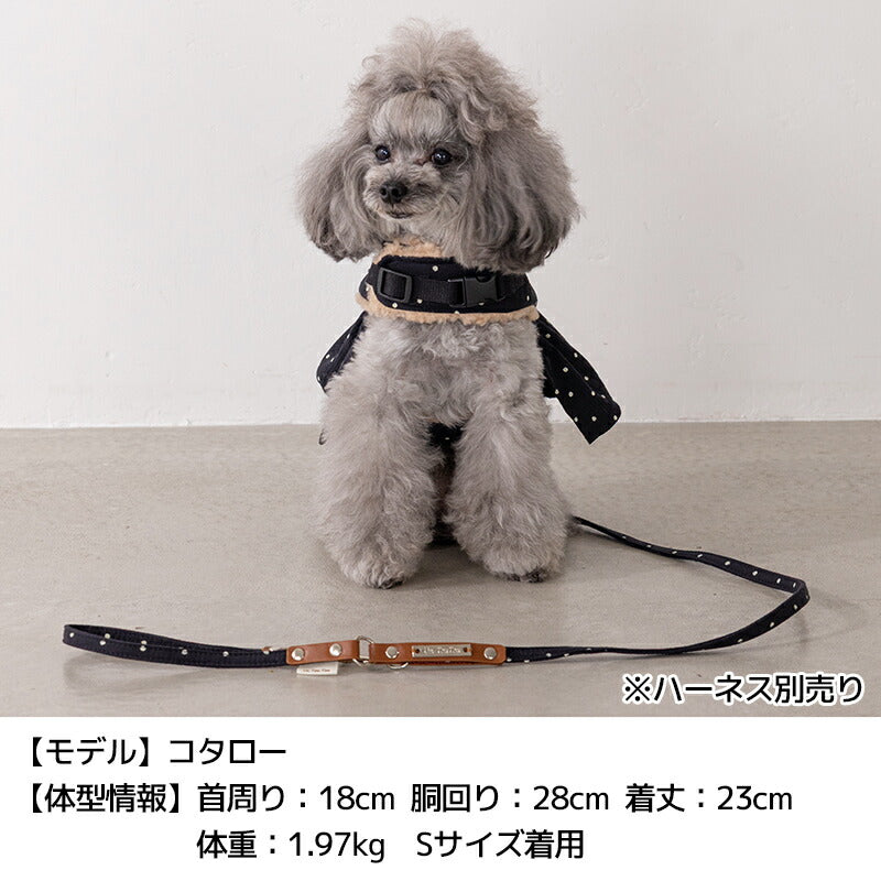 ドット柄リード S/M Un TouTou -アントゥトゥ- 犬用 UT25AW ut259087