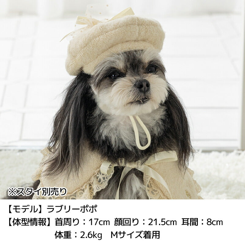 ブークレーベレー帽子 S/M/L Un TouTou -アントゥトゥ- 犬用 帽子 UT25AW ut252099