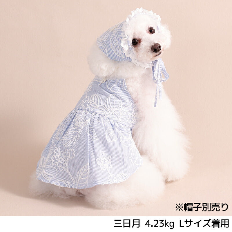 花柄刺しゅうワンピ XS/S/M/L/XL/XXL Un TouTou -アントゥトゥ- 犬服 ドッグウェア UT26SS ut261122