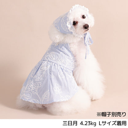 花柄刺しゅうワンピ XS/S/M/L/XL/XXL Un TouTou -アントゥトゥ- 犬服 ドッグウェア UT26SS ut261122