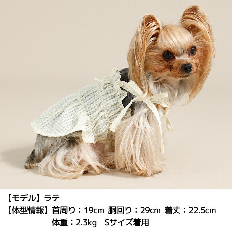 ティアードキャミワンピ XS/S/M/L/XL/XXL Un TouTou -アントゥトゥ- 犬服 ドッグウェア UT26SS ut261125