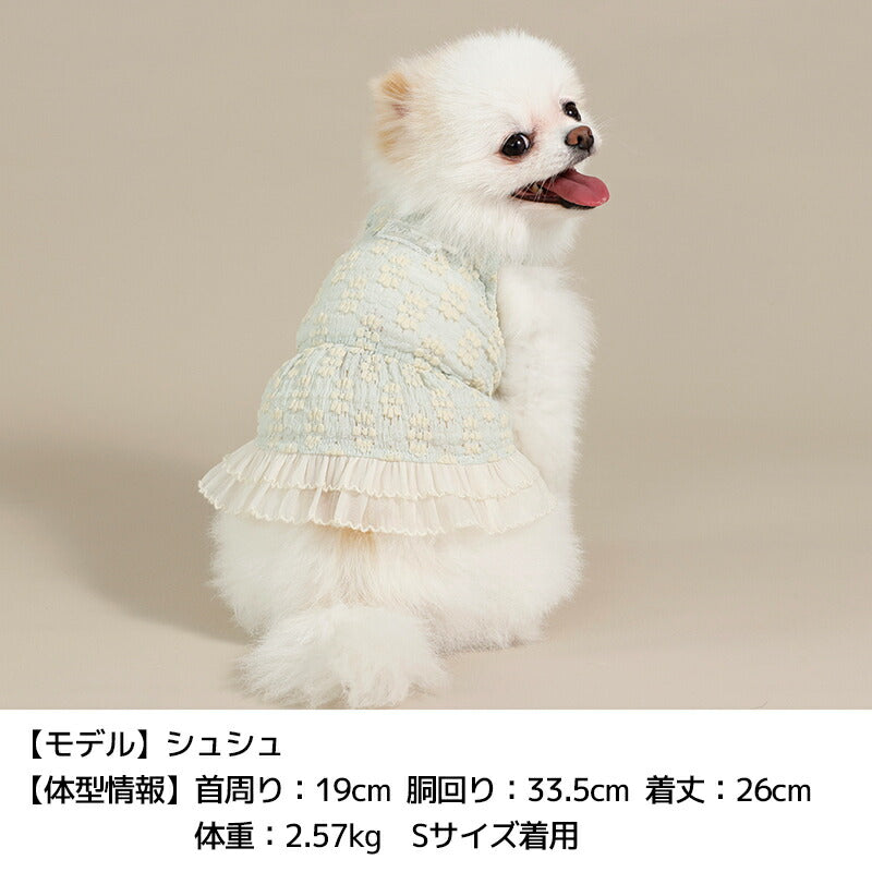 エプロン風ワンピ XS/S/M/L/XL/XXL Un TouTou -アントゥトゥ- 犬服
