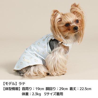 小花柄肩フリルキャミ XS/S/M/L/XL/XXL/DS/DM Un TouTou -アントゥトゥ- 犬服 ドッグウェア UT26SS ut261134