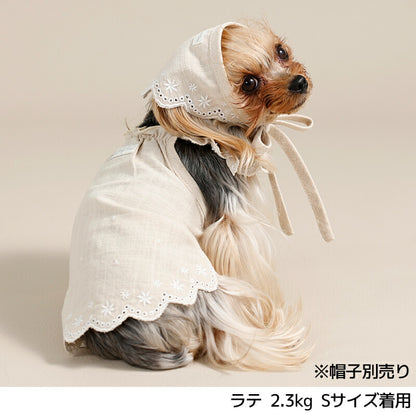 裾刺しゅうキャミソール XS/S/M/L/XL/XXL/DS/DM Un TouTou -アントゥトゥ- 犬服 ドッグウェア UT26SS ut261140