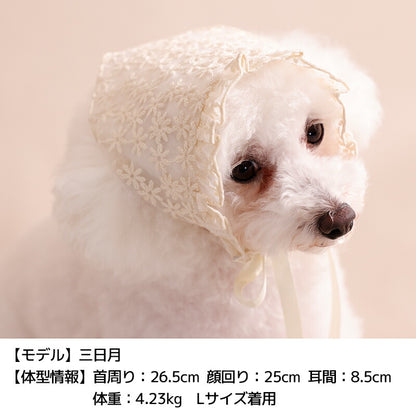 レース生地帽子 S/M/L Un TouTou -アントゥトゥ- 犬用 UT26SS ut262148