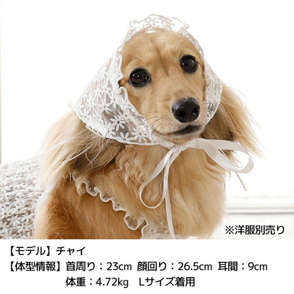 レース生地帽子 S/M/L Un TouTou -アントゥトゥ- 犬用 UT26SS ut262148