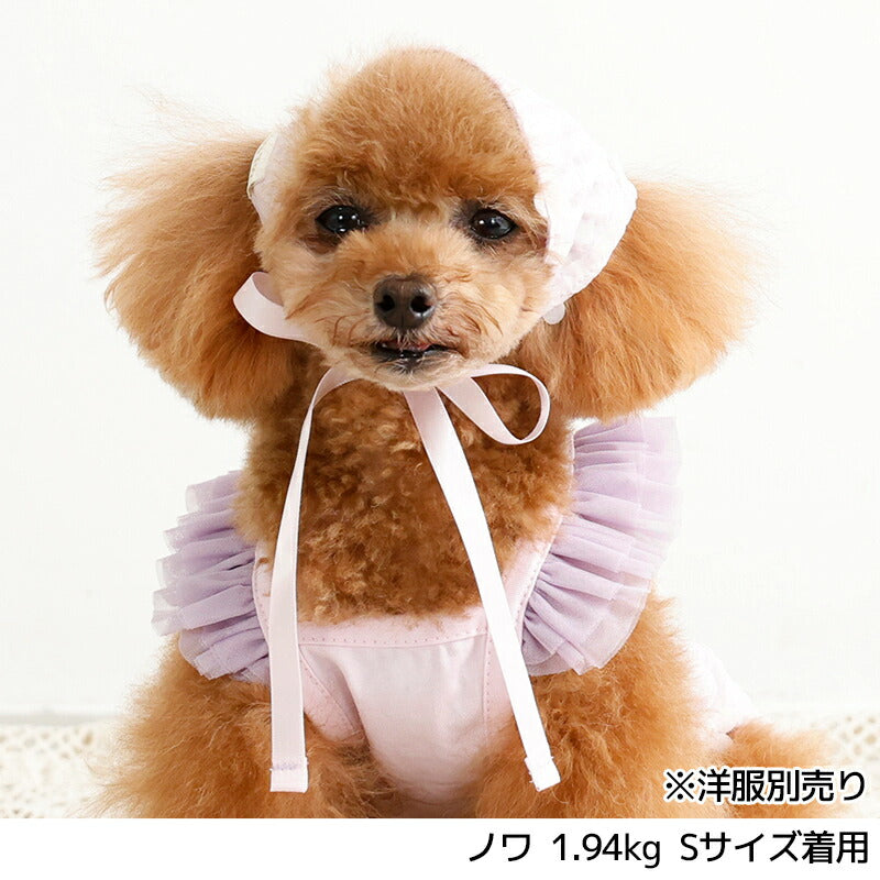 お花チェック帽子 S/M/L Un TouTou -アントゥトゥ- 犬用 UT26SS