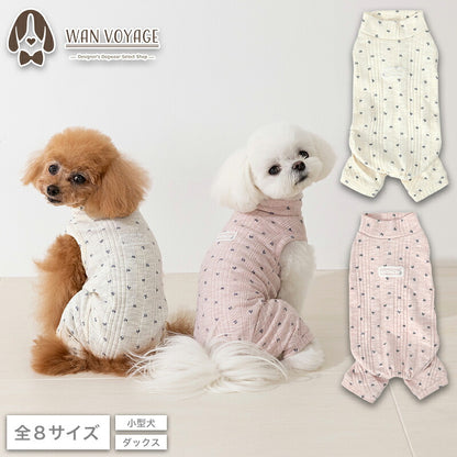 リボン柄ロンパース XS/S/M/L/XL/XXL/DS/DM Un TouTou -アントゥトゥ- 犬服 ドッグウェア UT26AW ut261201