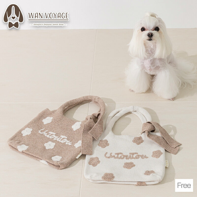 お花柄ロゴバッグ Free Un TouTou -アントゥトゥ- 犬服 ドッグウェア UT26AW ut268203