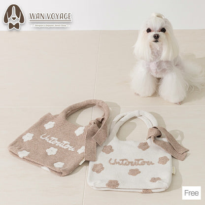 お花柄ロゴバッグ Free Un TouTou -アントゥトゥ- 犬服 ドッグウェア UT26AW ut268203