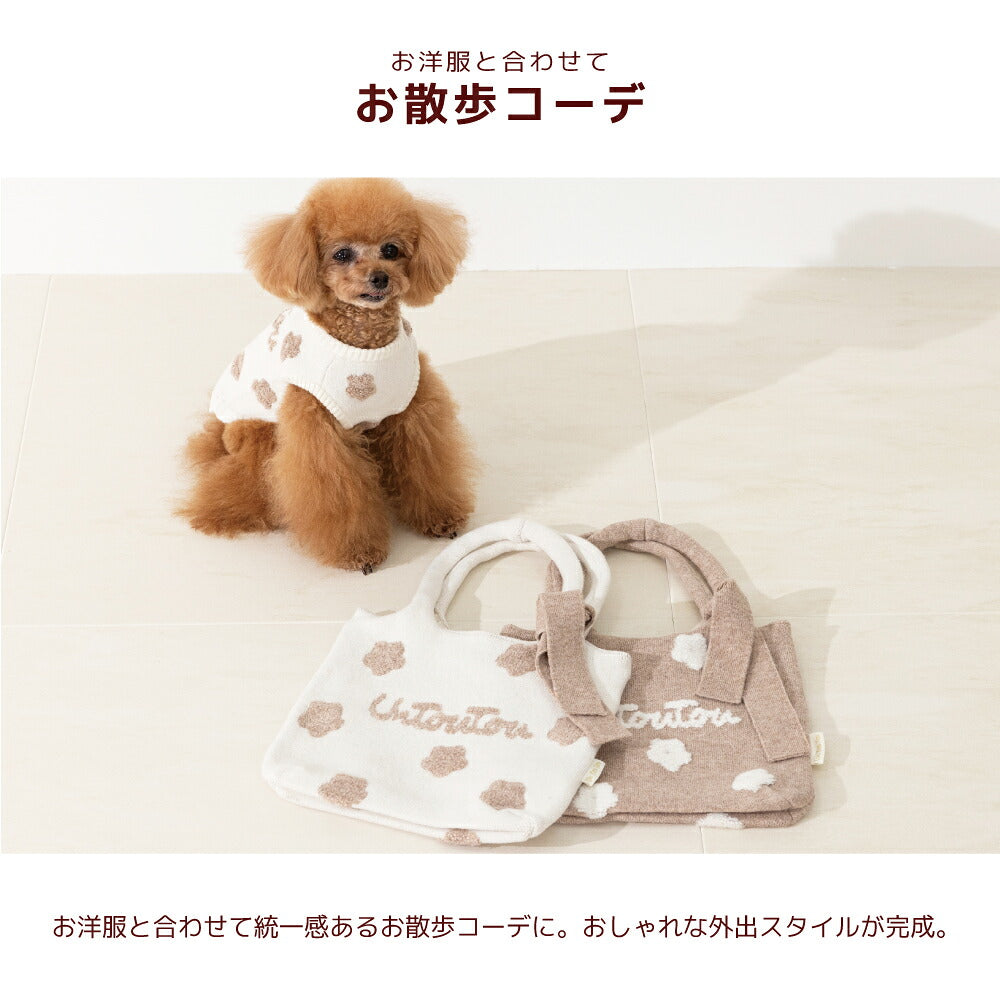 お花柄ロゴバッグ Free Un TouTou -アントゥトゥ- 犬服 ドッグウェア UT26AW ut268203