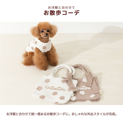 お花柄ロゴバッグ Free Un TouTou -アントゥトゥ- 犬服 ドッグウェア UT26AW ut268203