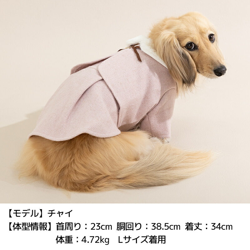 ケープ風ワンピアウター XS/S/M/L/XL/XXL/DS/DM Un TouTou -アントゥトゥ- 犬服 ドッグウェア UT26AW ut261211