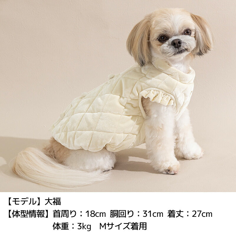 ベロアキルティングアウター XS/S/M/L/XL/XXL/DS/DM Un TouTou -アントゥトゥ- 犬服 ドッグウェア UT26AW ut261213